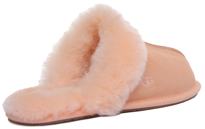 Ugg Scuffette 2 Pantofola di pelle di pecora da donna in rosa chiaro