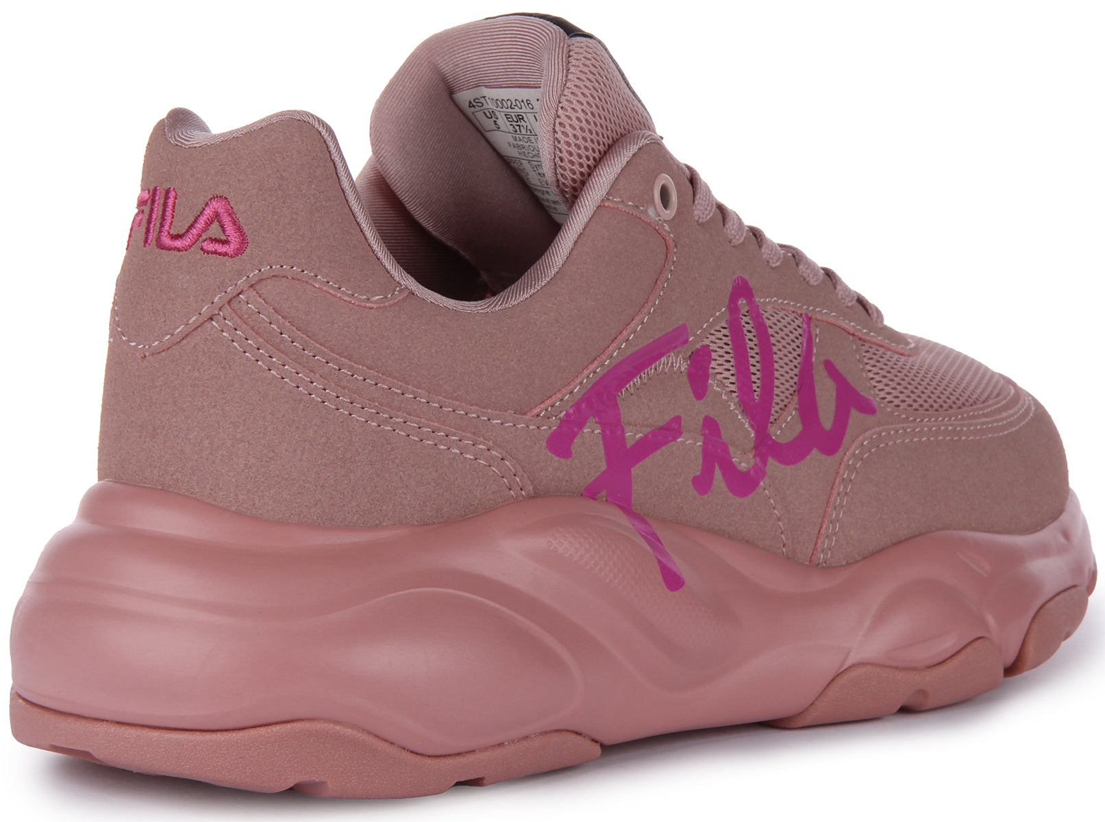 Bright pink hot sale fila shoes