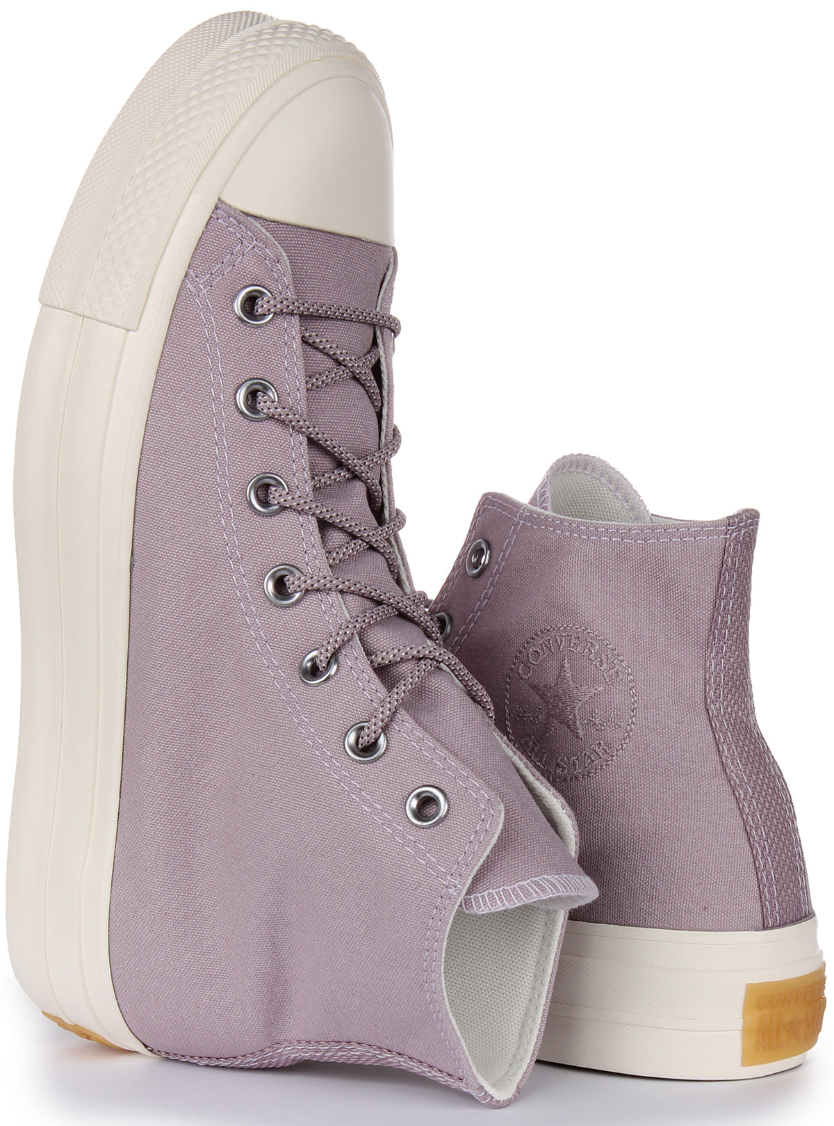 Converse plataforma lila online