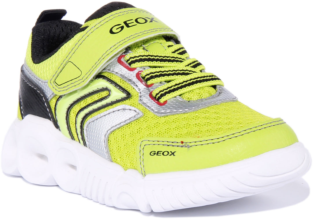 Geox J Wroom In Lime For Kids