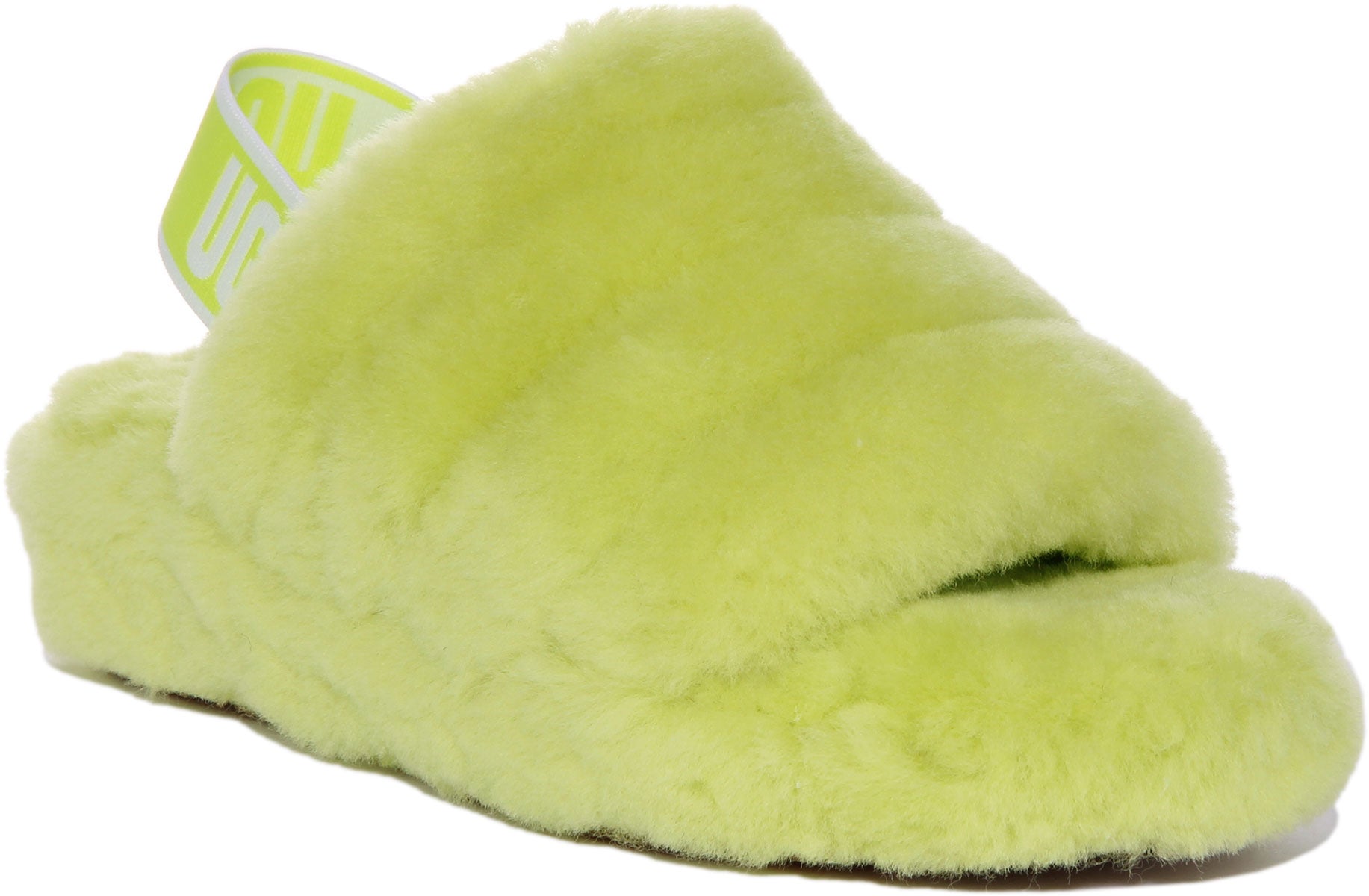 Ugg Australia Fluff Yeah Sli In Lime For Women Sheepskin Slipper