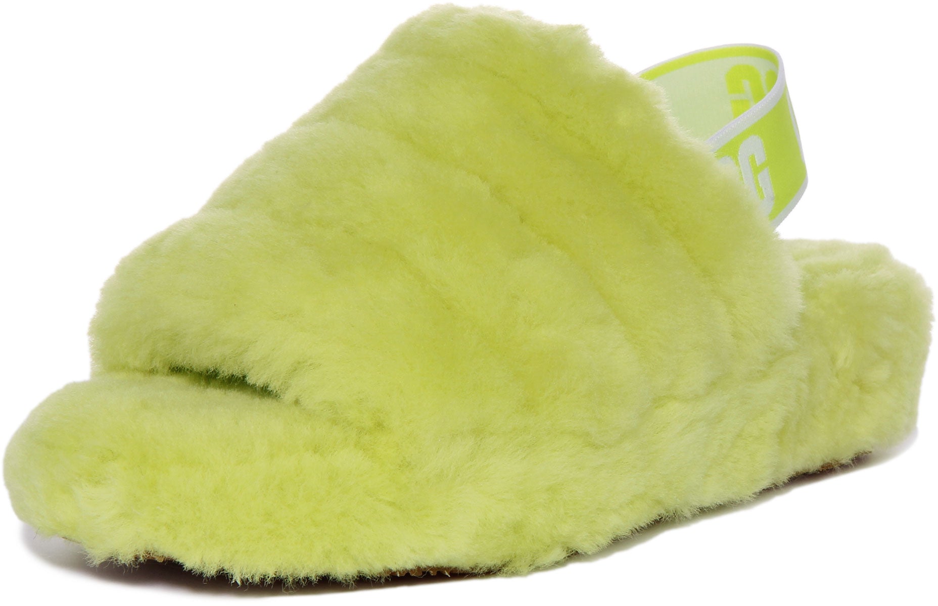 Lime green shop ugg slides