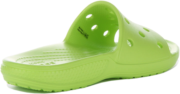 Crocs Classic Slide In Lime Green