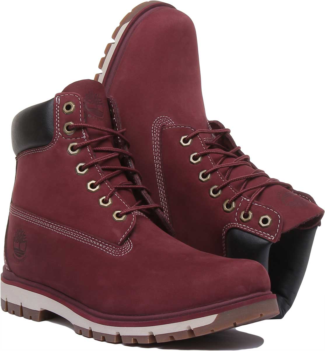 Burgundy mens deals timberlands