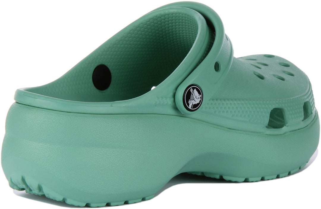Crocs Classic Platform In Mint Green