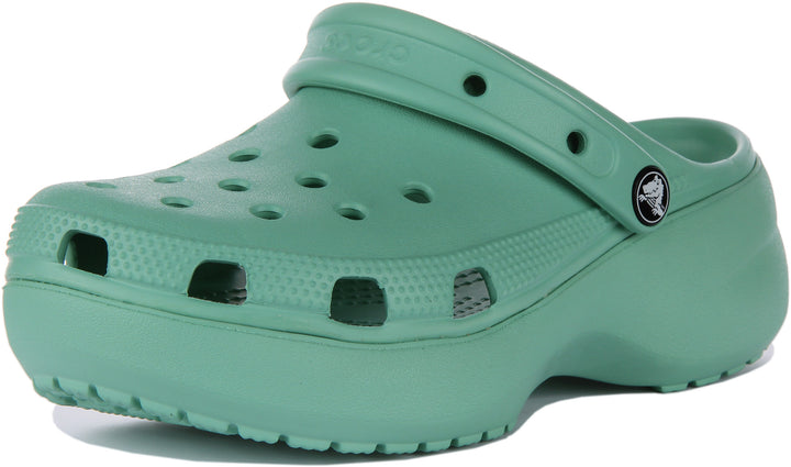 Crocs Classic Platform In Mint Green