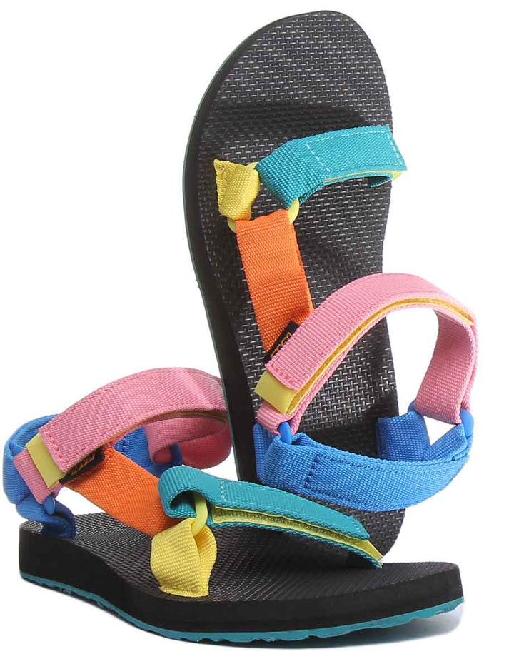 Teva Original Universal Sandale iconique à lanières avant et arrière en multicolore pour femmes
