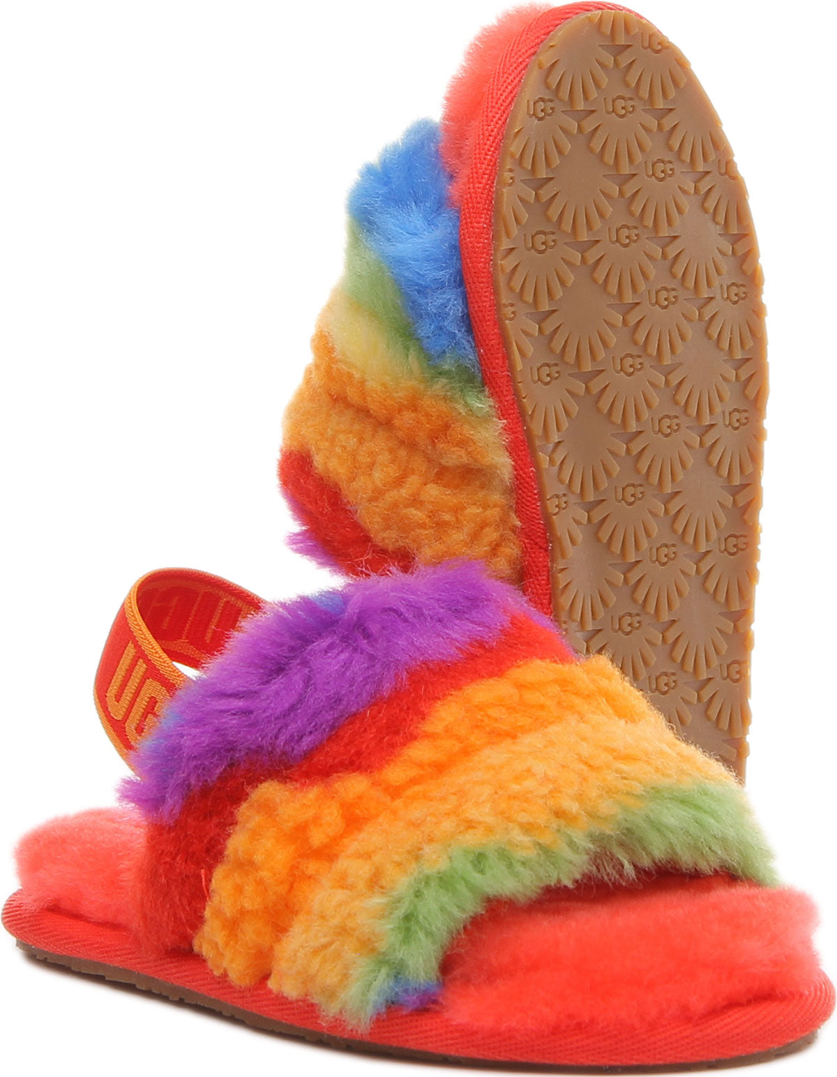 Multi colored ugg best sale slides