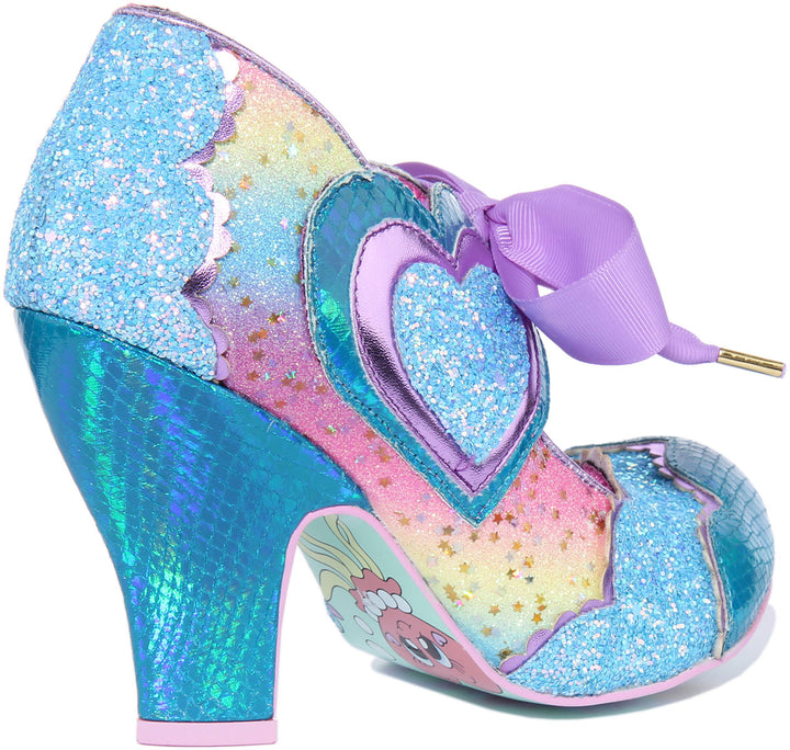 Irregular Choice Right On Chaussures à talons hauts style Mary Jane pour femmes en multicolore