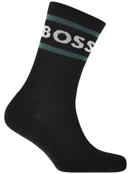 BOSS QS Rib col Stripe CC Calzettoni Corti Uomo BOSS QS Rib col Stripe CC Calzettoni Corti Uomo