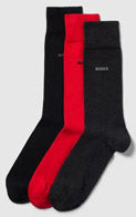 Boss 3P RS Uni CC Lot de 3 chaussettes en coton pour hommes en multicolore
