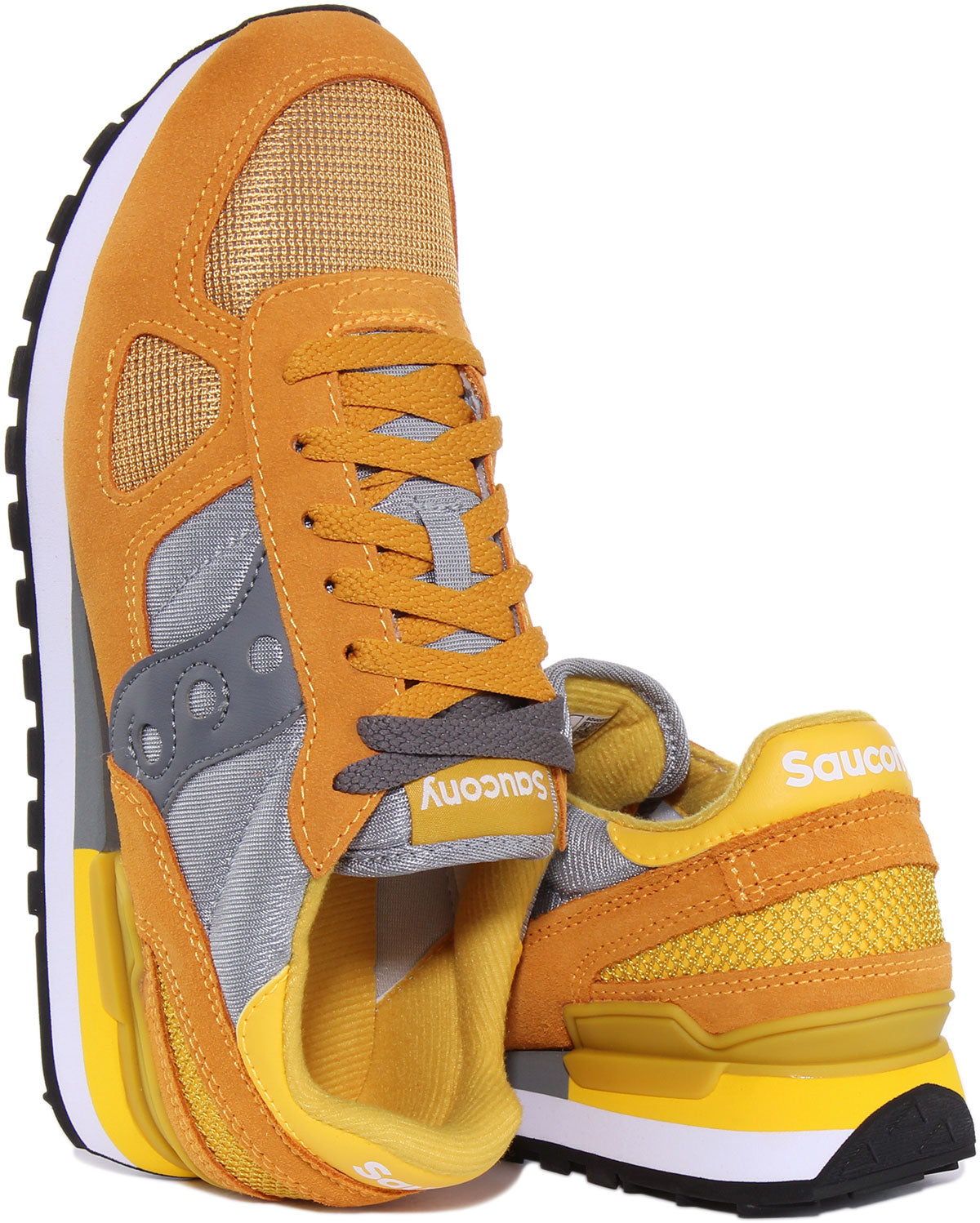 Saucony Shadow Original In Mustard For Men 80s Retro Trainer 4feetshoes