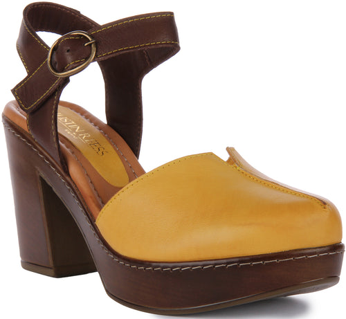 Justinreess England Nyra In Mustard For Women