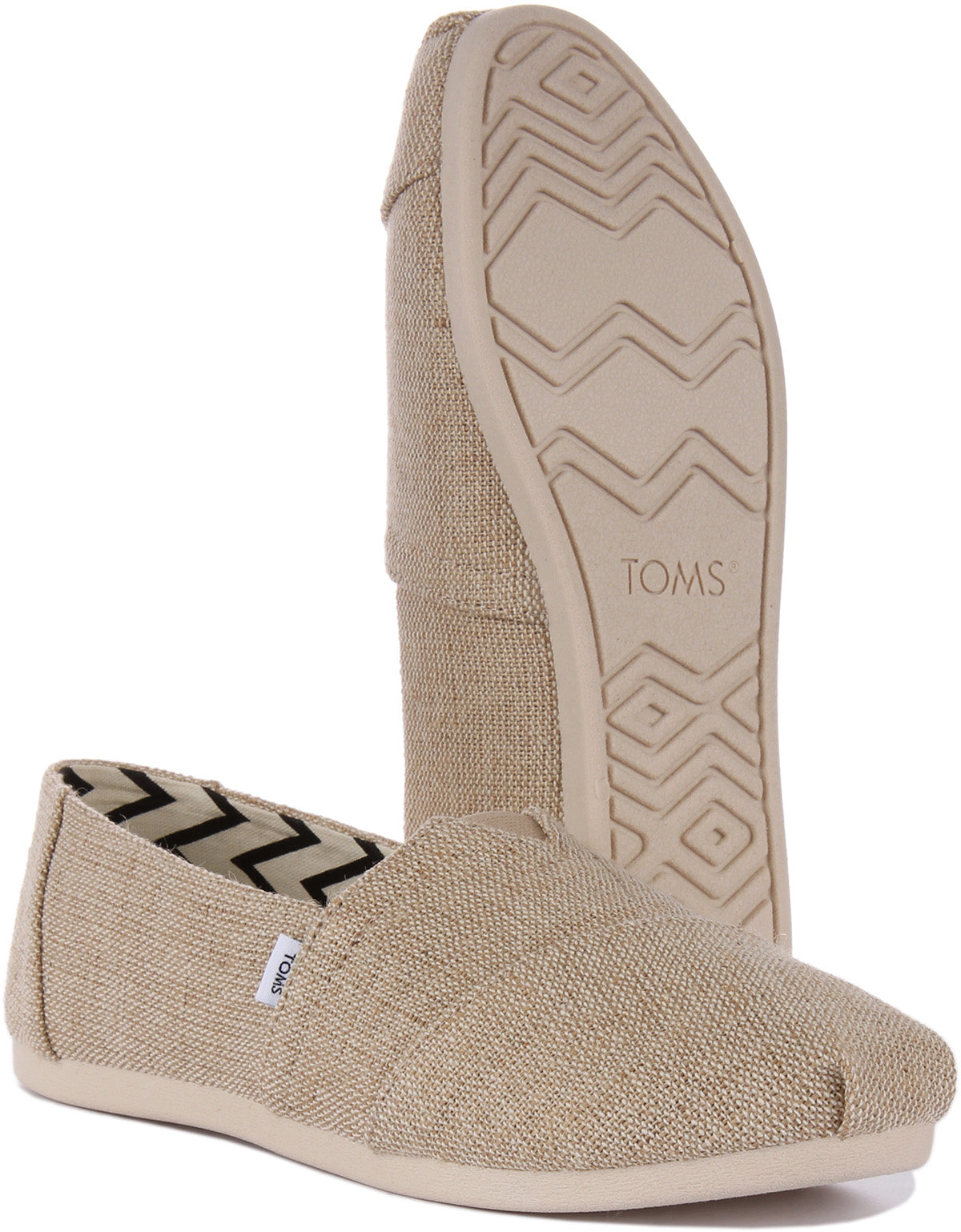 Toms natural metallic hot sale burlap women's classics