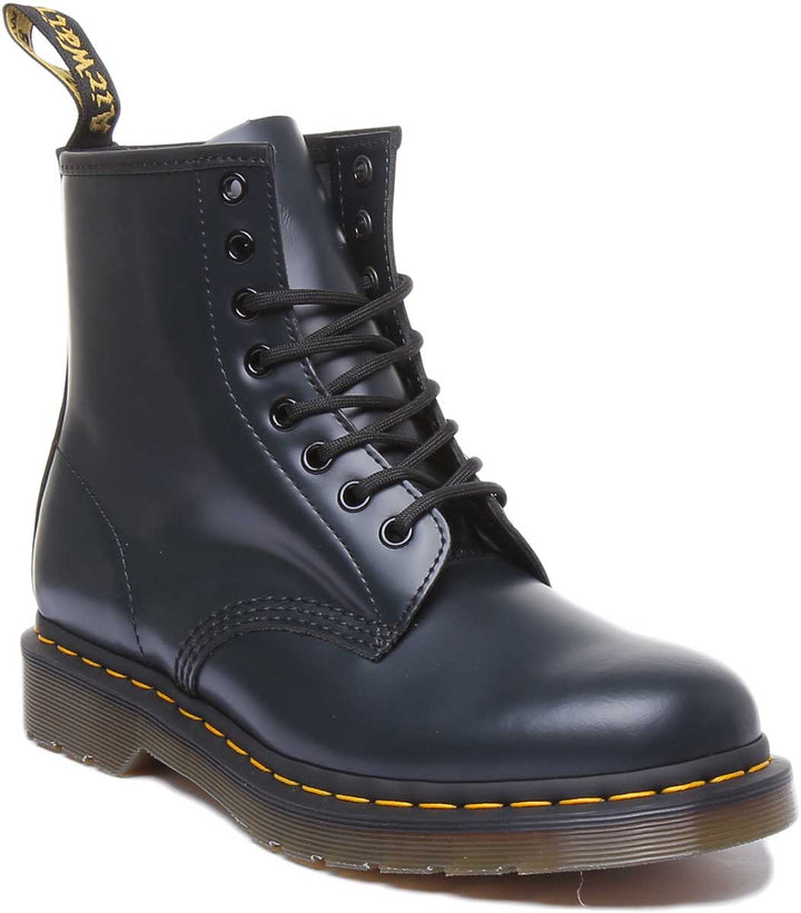 Dr Martens 1460 Smooth Unisex 8 occhielli per allacciare gli stivaletti di pelle in nero