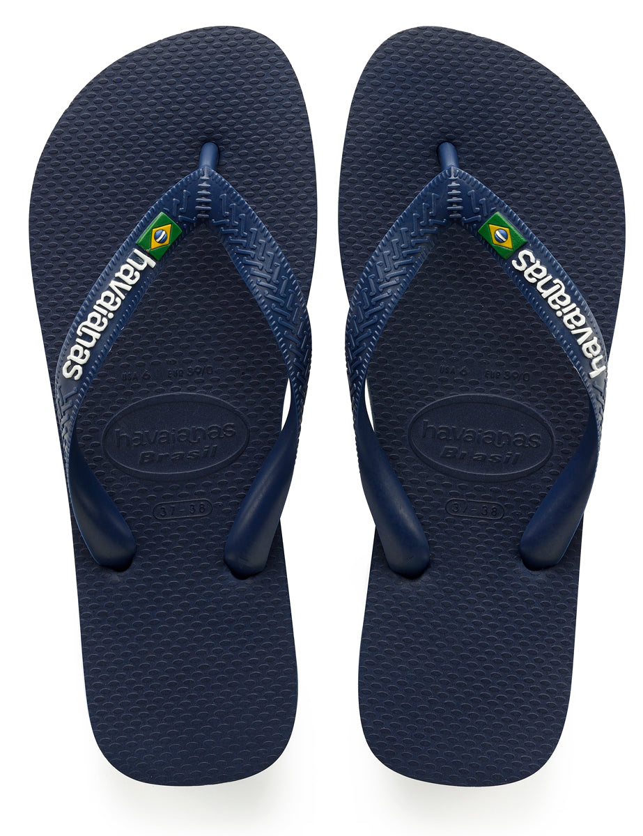 Havaianas Brasil Logo In Navy