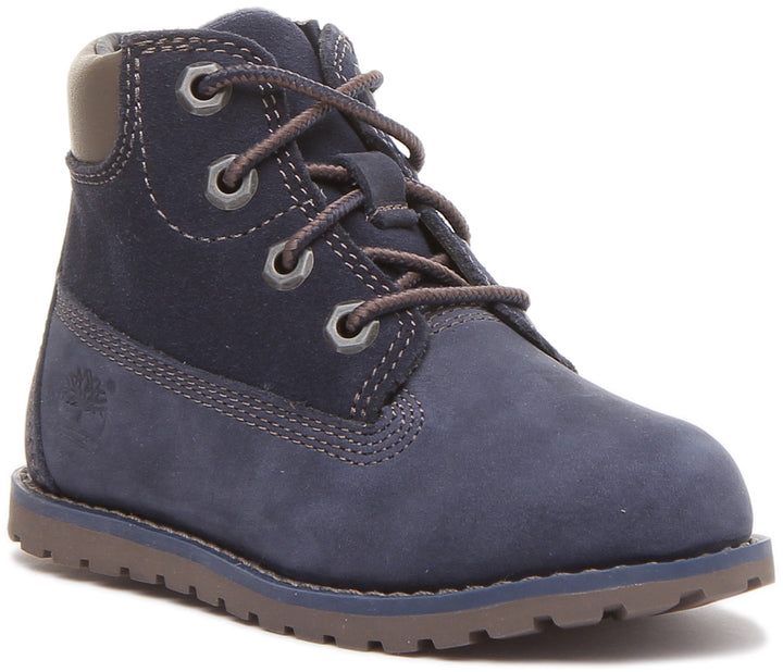Timberland Pokey Pine 6 Inch Boot In Navy For Toddler