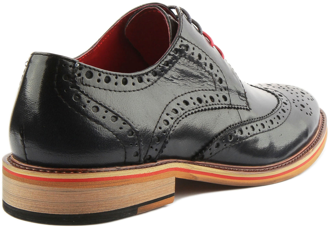 JUSTINREESS England Dover In Navy | Smart Shoes – 4feetshoes