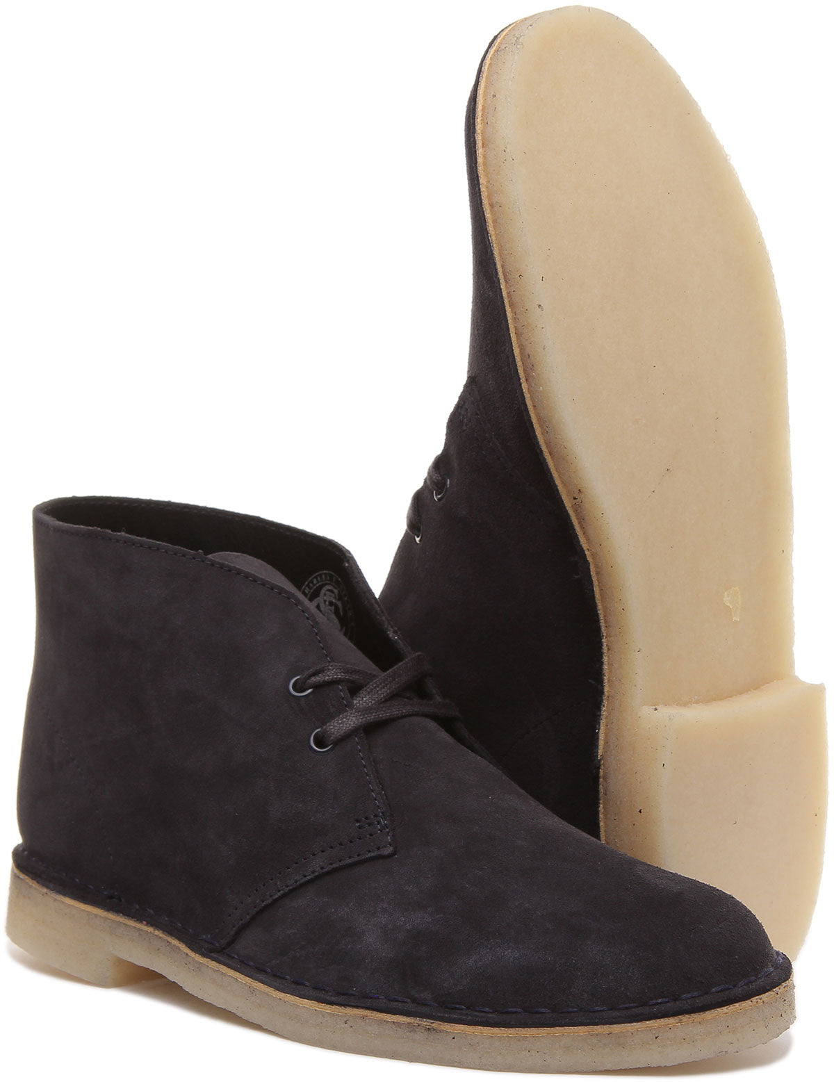 Clarks desert best sale boot navy suede