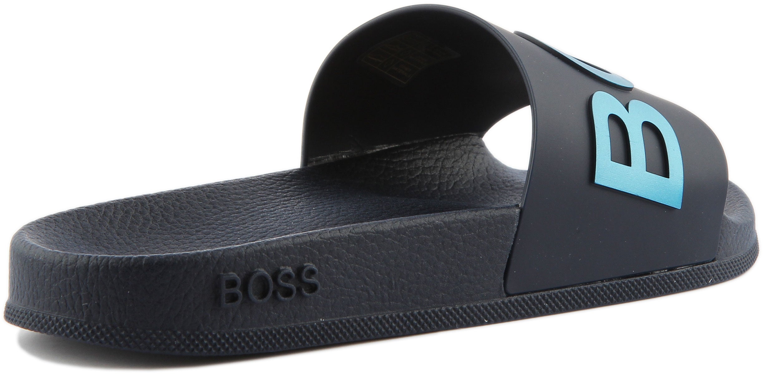 Boss Bay Sliders In Navy For Men Hugo Boss Pool Beach Sliders