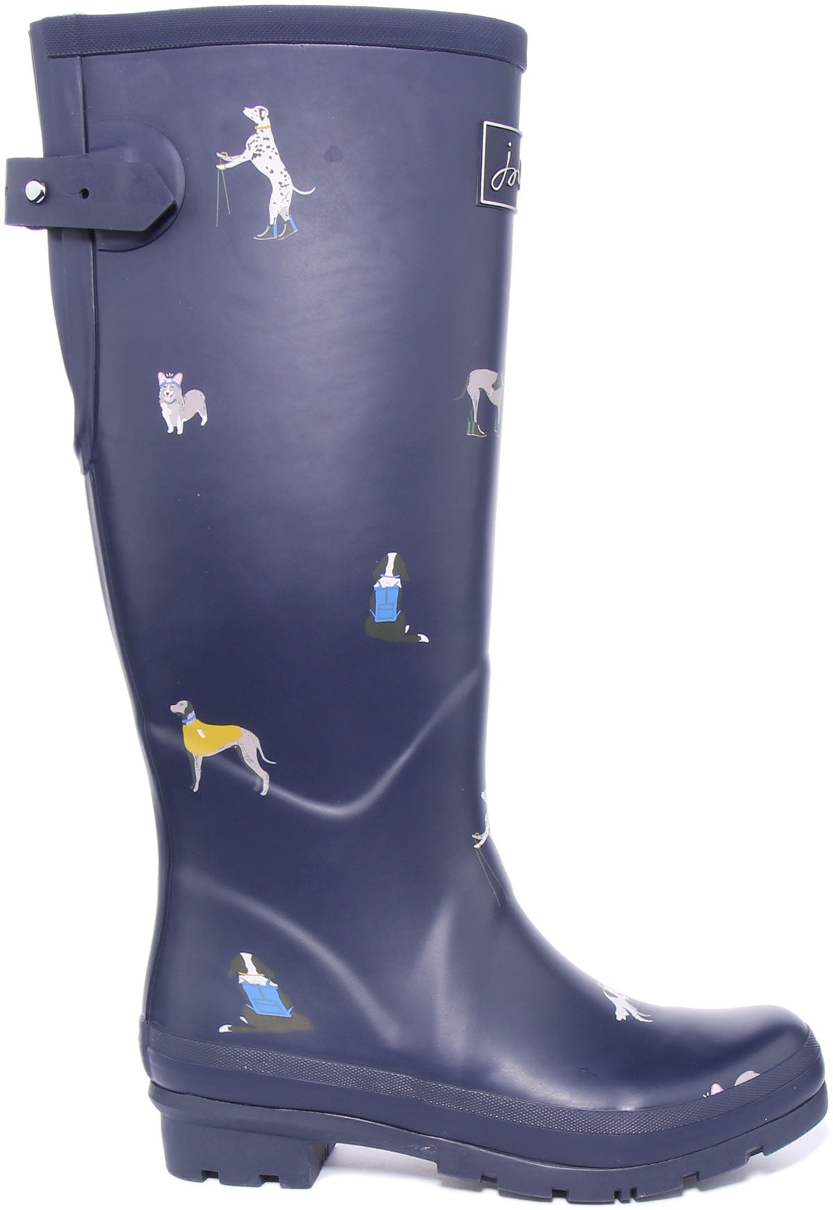 Joules navy store dog wellies