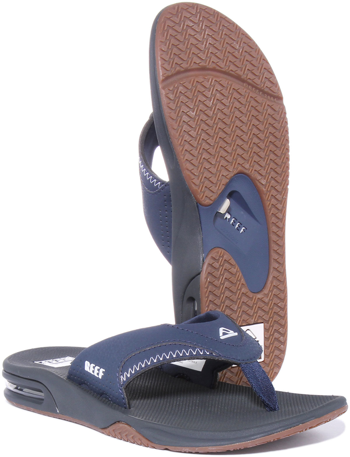 Reef Fanning In Navy For Men Flip Flop Air Bag Thong Sandals