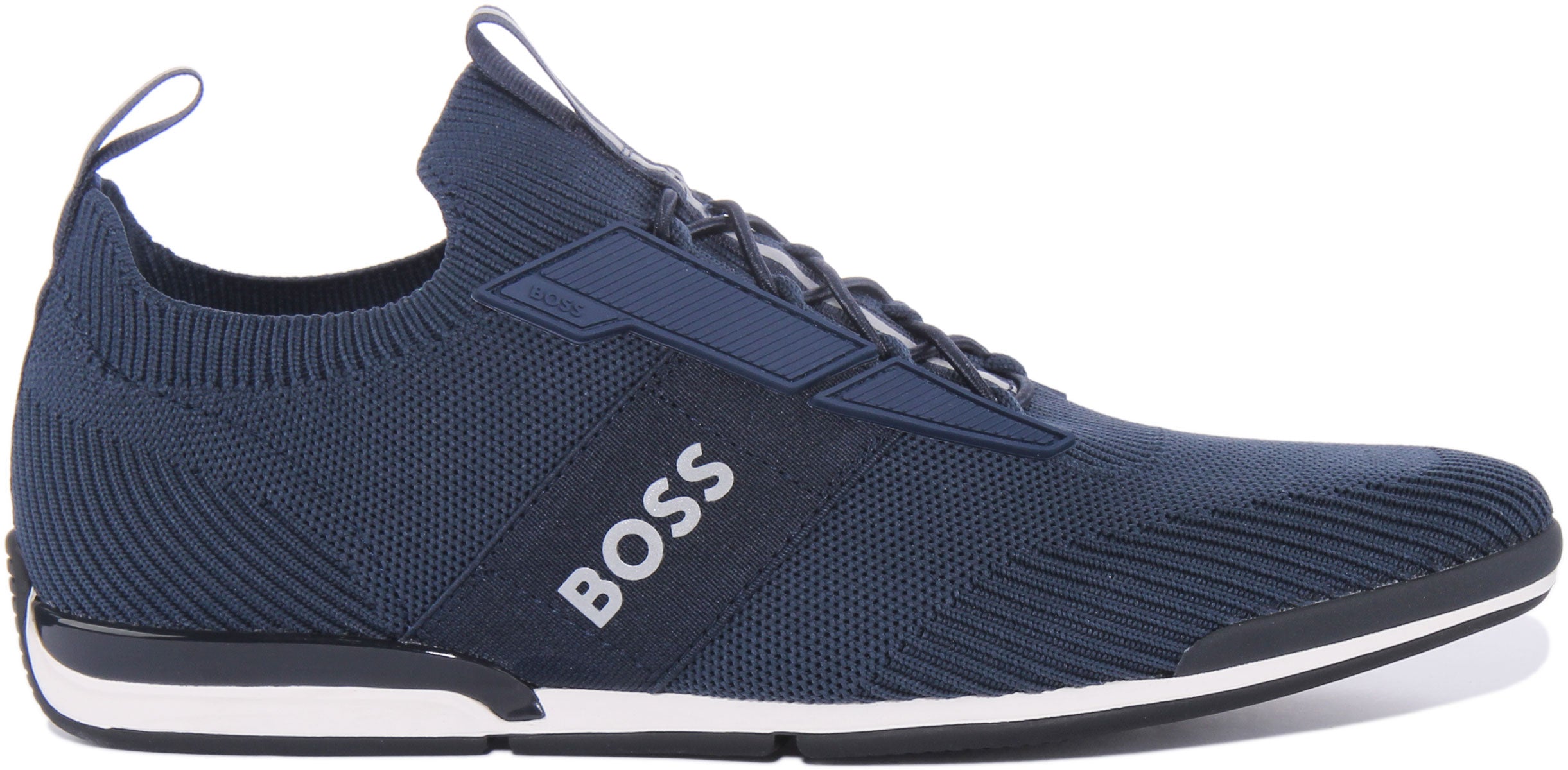 Mens navy shop hugo boss trainers