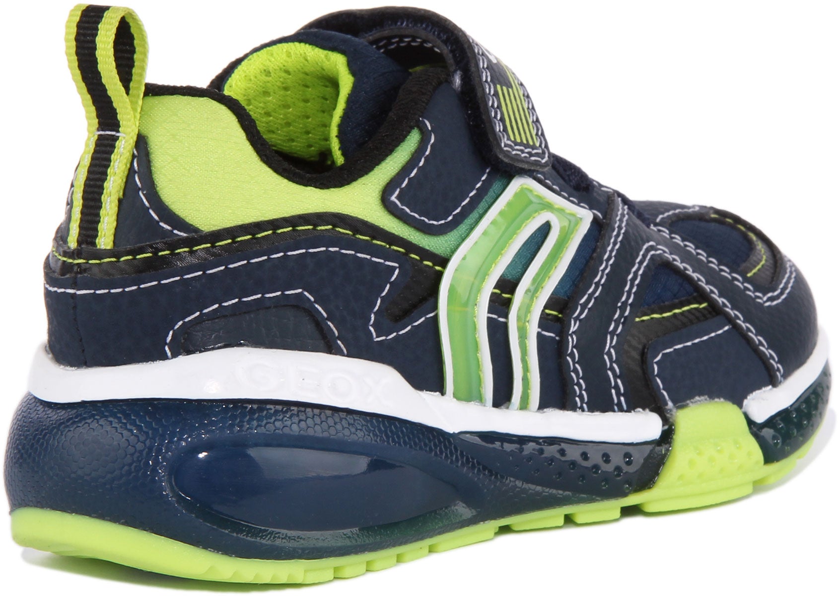 oveja Último A través de Geox J Bayonce In Navy For Kids | Single Strap Light Up Shoes – 4feetshoes