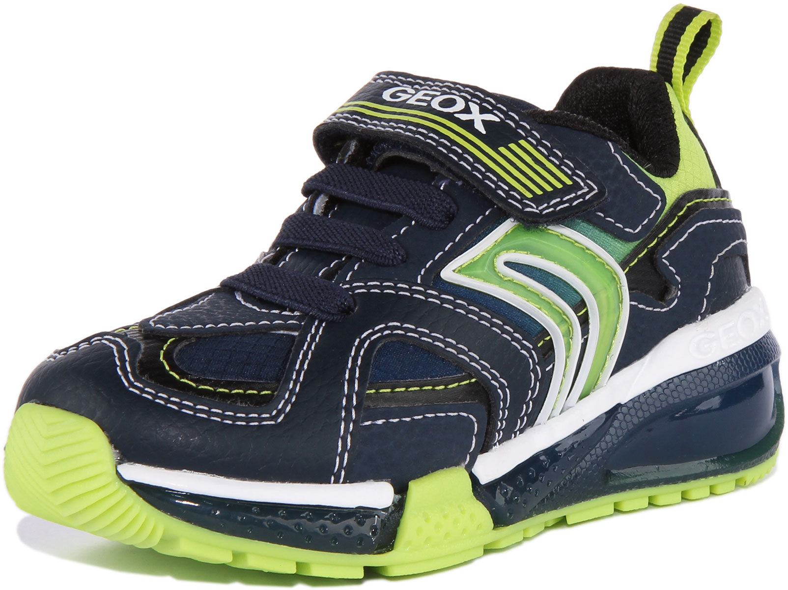Fábula participar doblado Geox J Bayonce In Navy For Kids | Single Strap Light Up Shoes – 4feetshoes