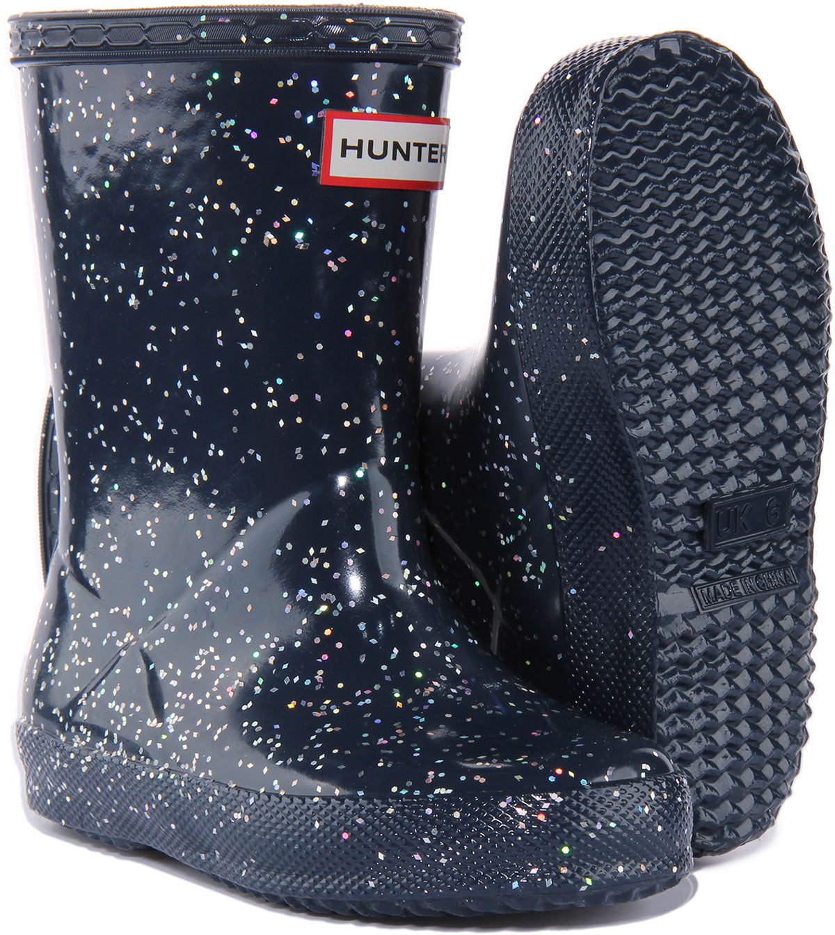 Kids glitter hunter on sale wellies