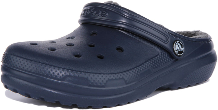 Crocs Classic Lined In Navy For Junior