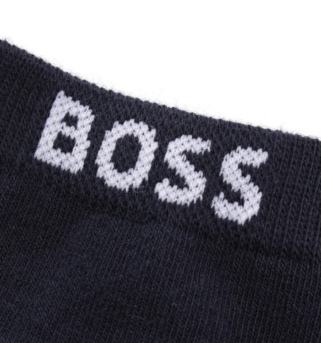 Boss Juego de 2 calcetines de algodón para hombre en marino