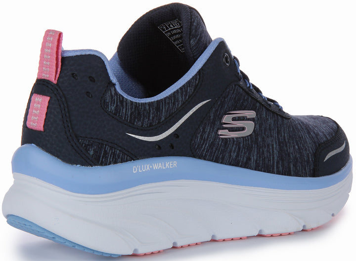 Skechers D'Lux Walker In Navy For Women