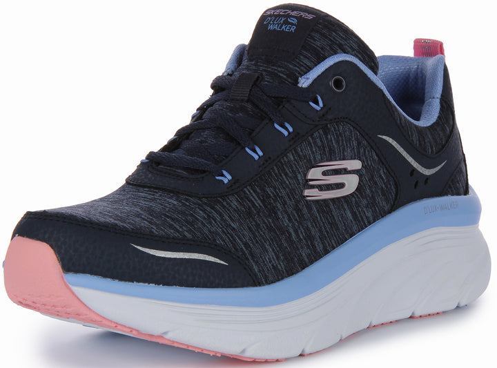 Skechers D'Lux Walker In Navy For Women