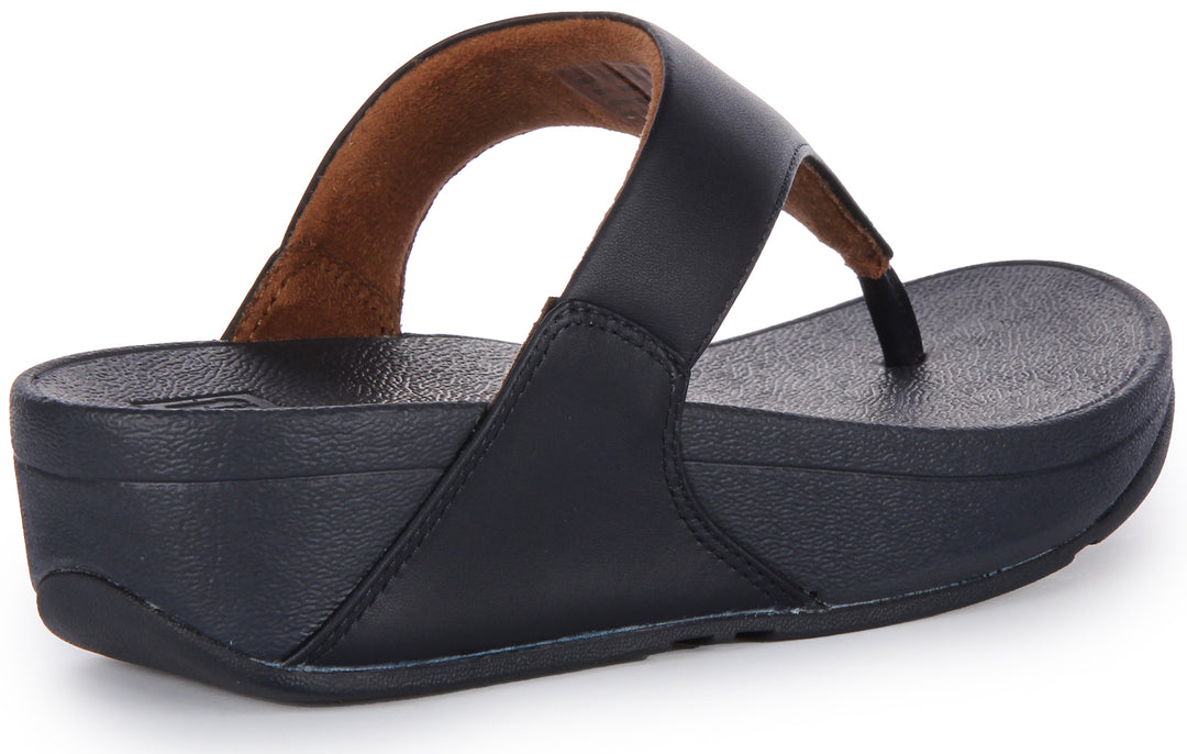Fitflop Lulu Leather In Navy For Women
