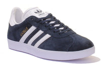 Adidas Gazelle Suede Leather Trainers In Maroon For Men