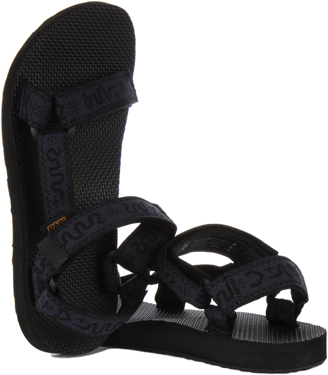 Teva Original Universal Sandalia de tiras vegana para hombre en marino negro