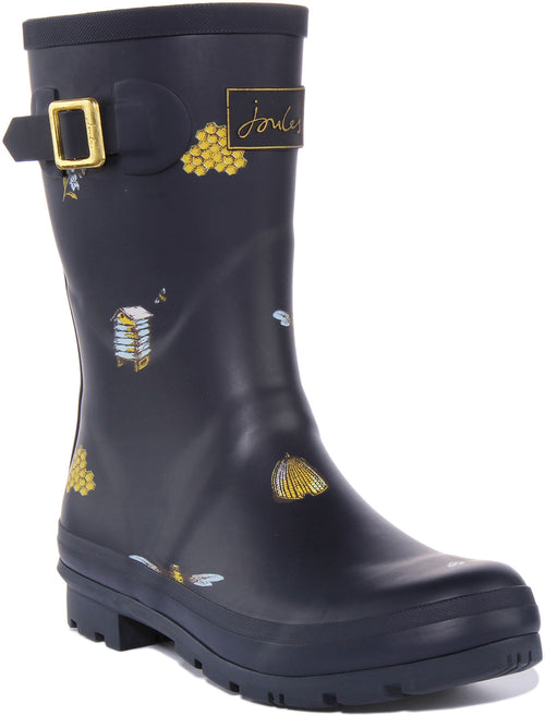 Joules Molly Welly In Navy Blue For Women