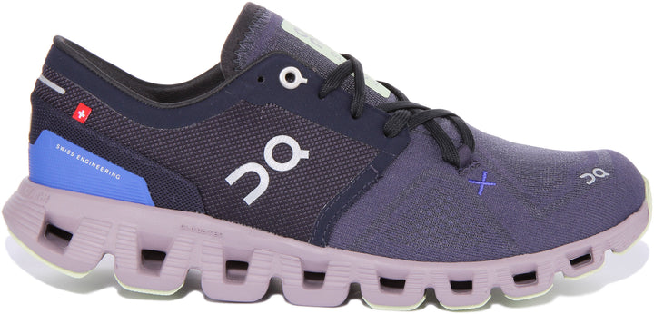 On Running Cloud X 3 In Navy Blue For Women