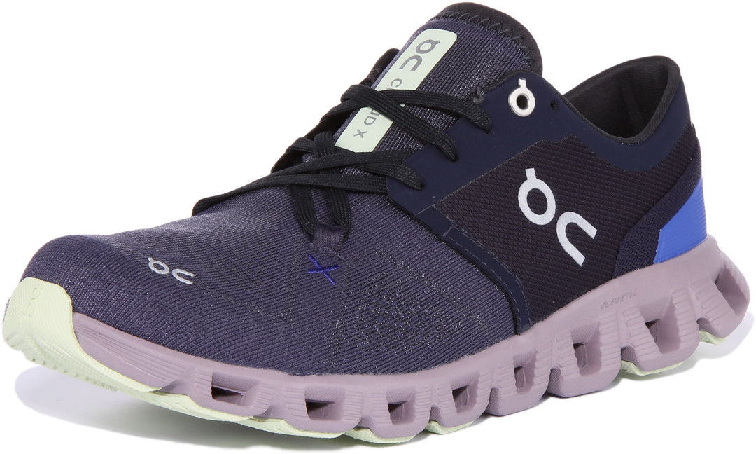 On Running Cloud X 3 In Navy Blue For Women