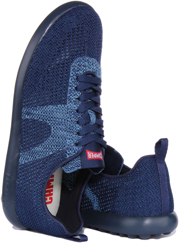 Camper Pelotas Xlite Baskets en tissu à lacets poure en marine bleu