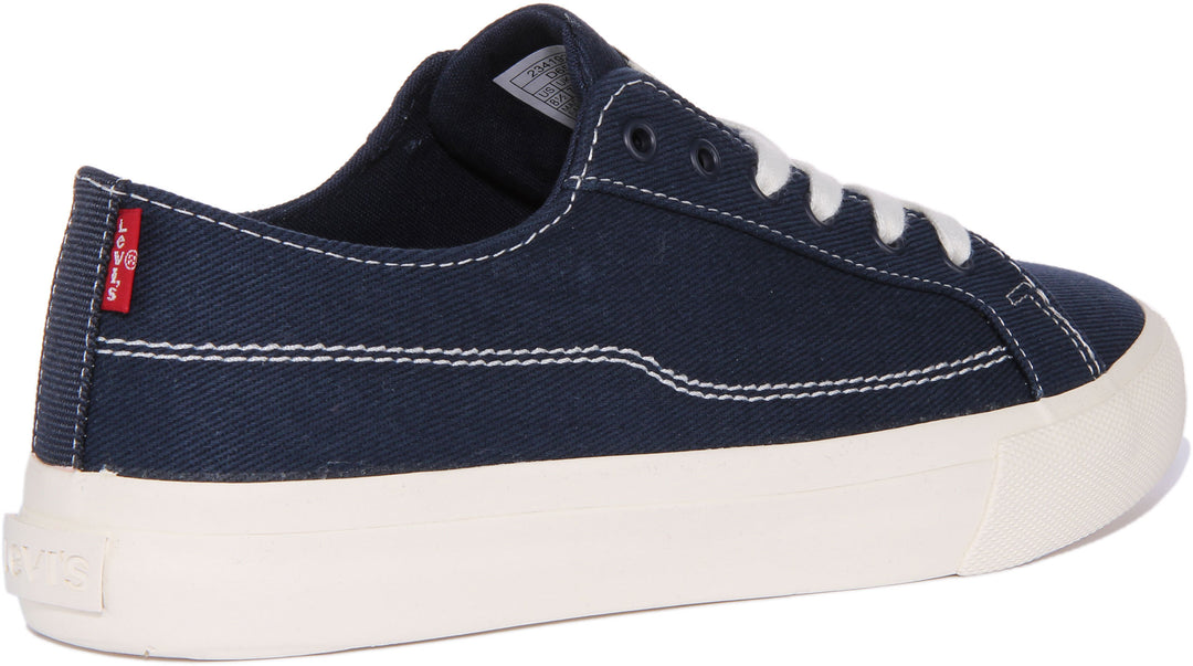 Levi's Decon Lace Zapatillas con cordones de algodón para hombre en marino azul