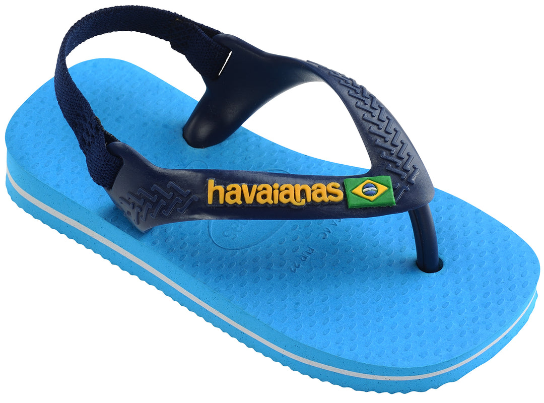 Havaianas Brasil Logo II In Navy Blue For Toddler