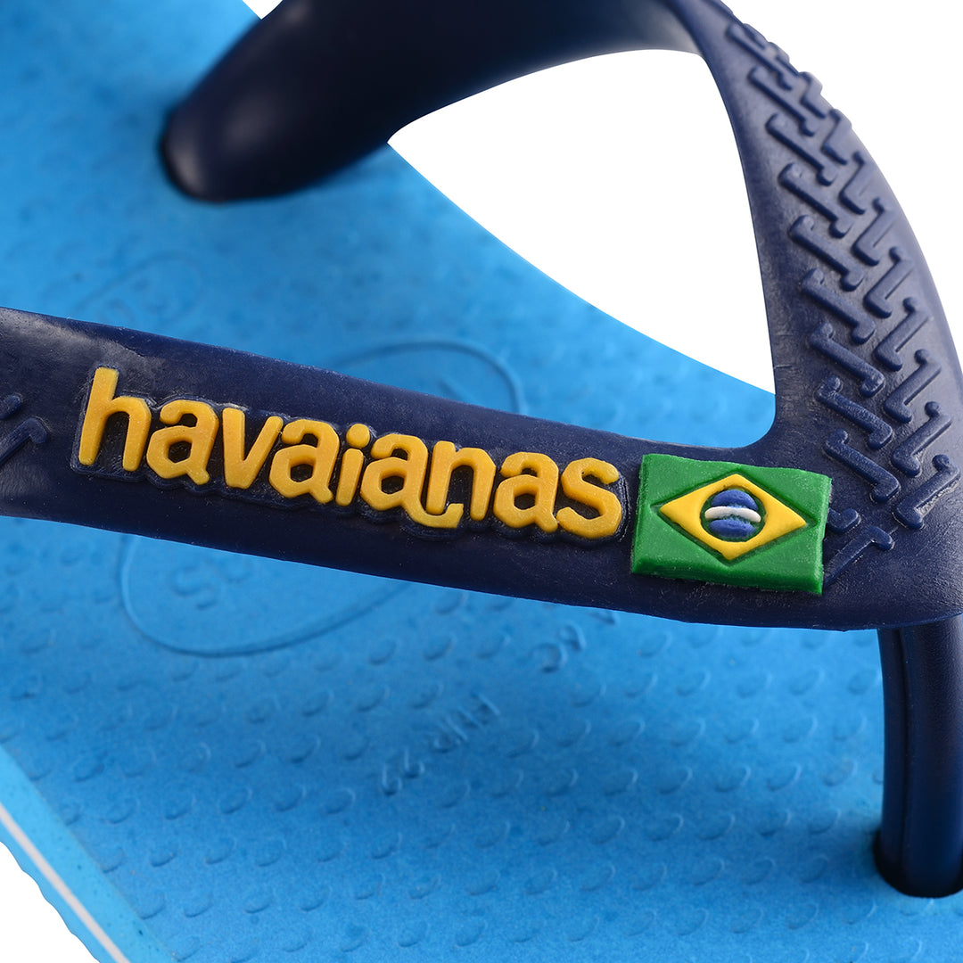 Havaianas Brasil Logo II In Navy Blue For Toddler