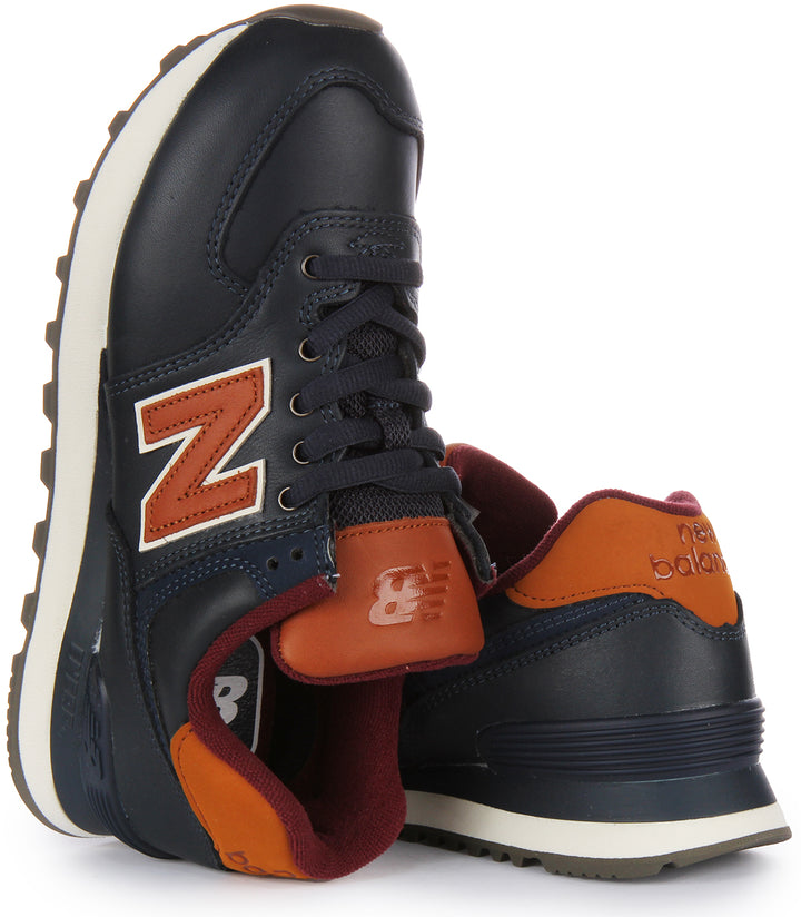 New Balance M574Omc In Navy Brown For Unisex