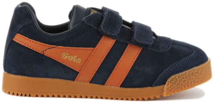 Gola Classics Harrier Strap In Navy Orange For Kids