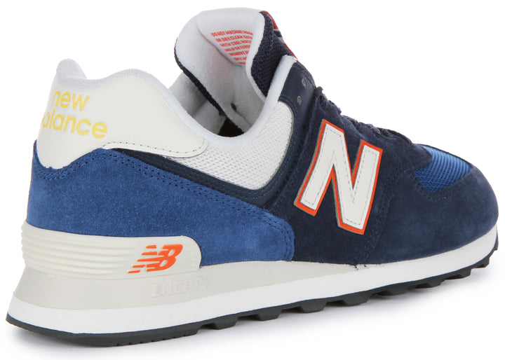 New Balance U574 XR2 In Navy Orange