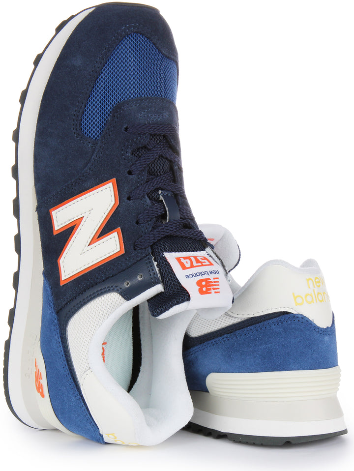 New Balance U574 XR2 In Navy Orange