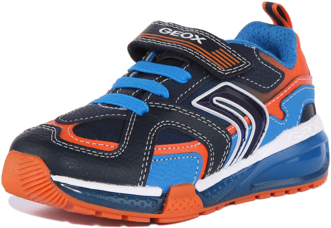 Geox J Bayonce In Navy Red For Kids