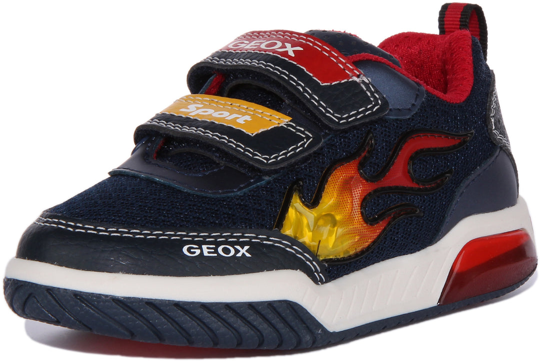 Geox J Inek B. B In Navy Red For Infants